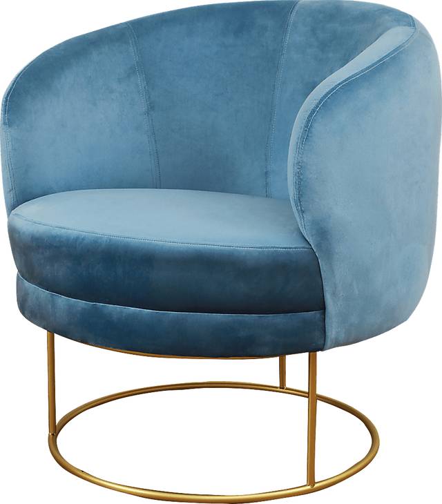 Balleigh Blue Accent Chair - Thumbnail - Image 2