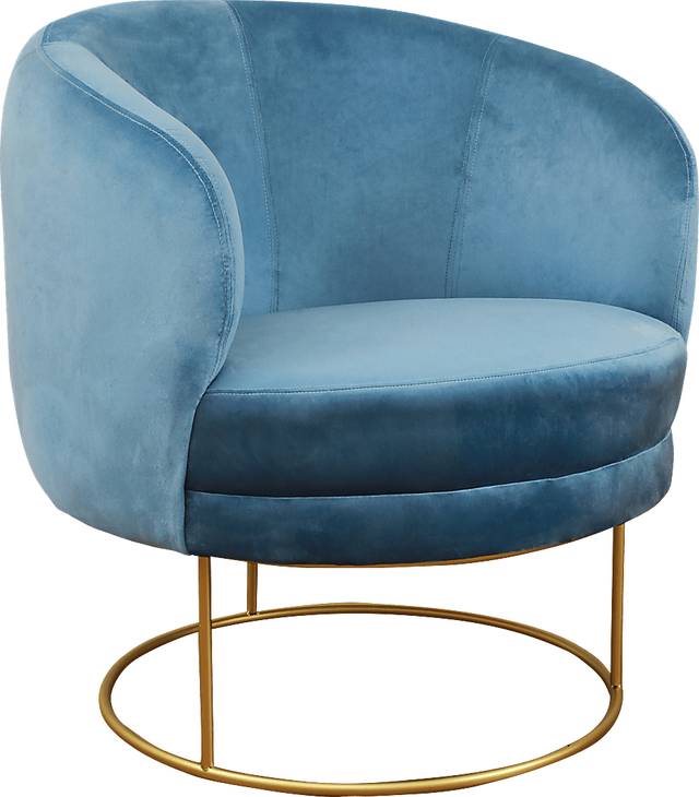 Balleigh Blue Accent Chair - Thumbnail - Image 1