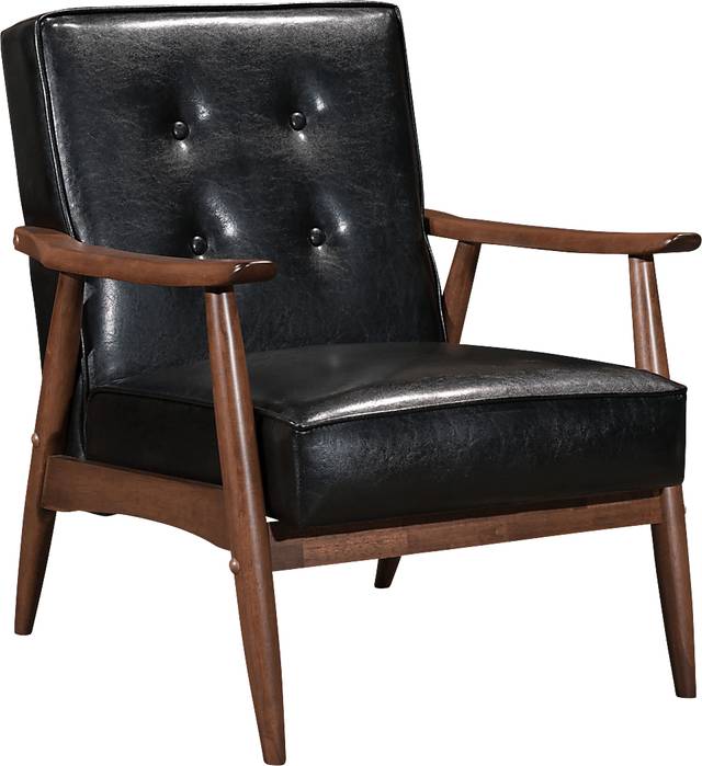 Ballencia Black Accent Chair - Thumbnail - Image 1
