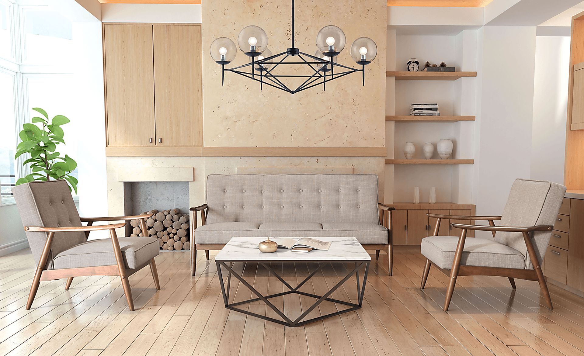 Ballencia Brown Settee - Image 5