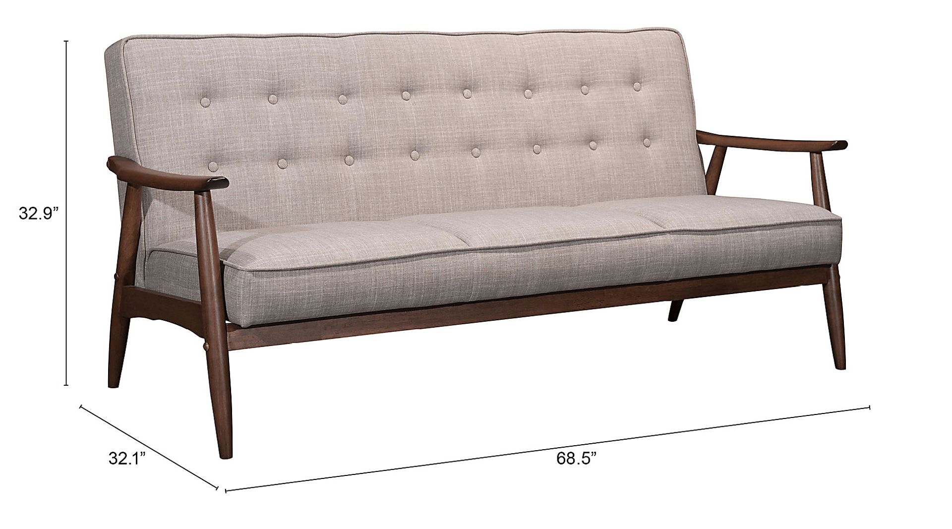 Ballencia Brown Settee - Image 6