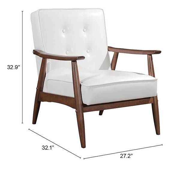 Ballencia White Accent Chair - Thumbnail - Image 7