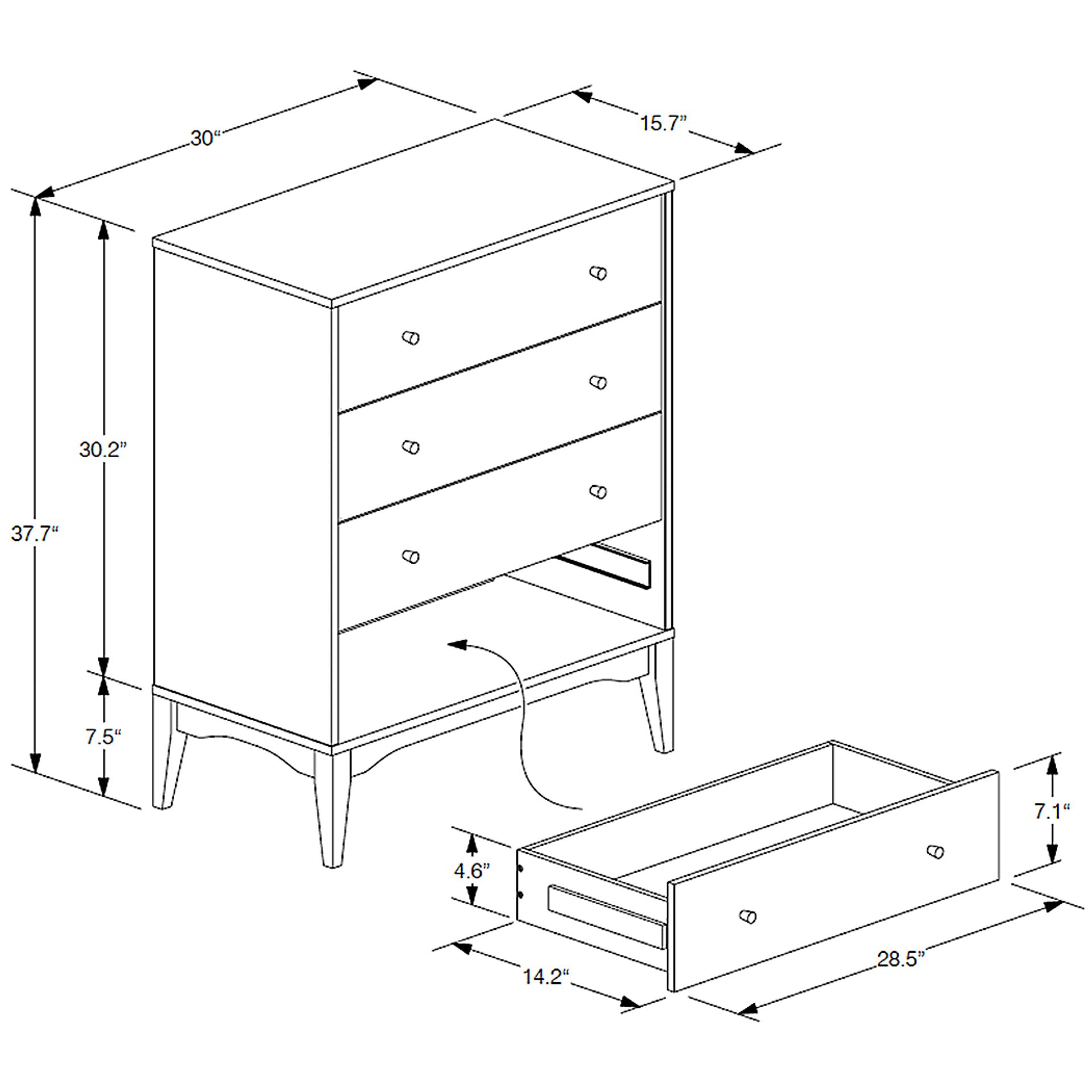 Ballentrae Brown Chest - Image 11