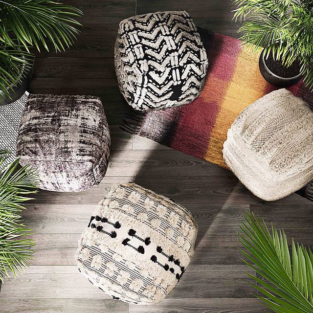 Ballera Beige Pouf - Thumbnail - Image 5