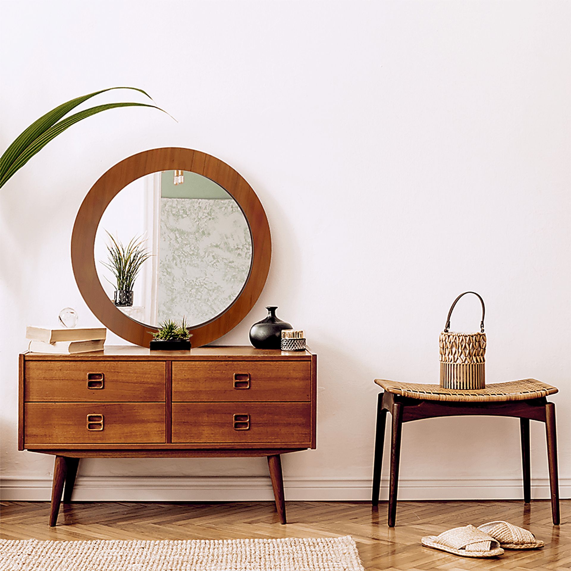 Ballie Brown Wall Mirror - Image 2