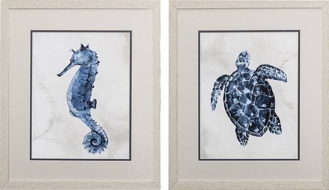Ballindarry Blue Wall Art Set of 2 - Thumbnail - Image 1