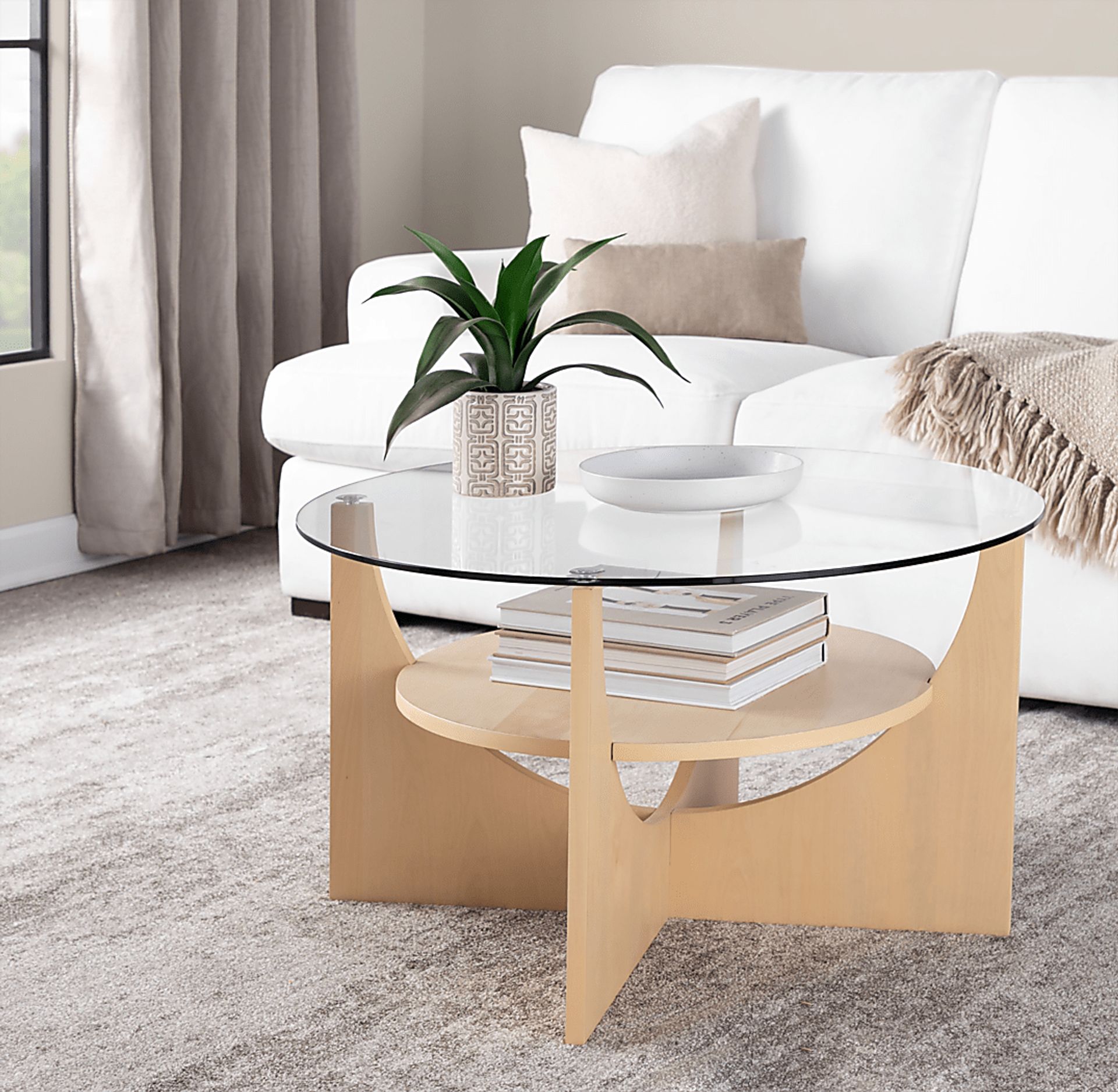 Ballinderry Natural Cocktail Table - Image 3