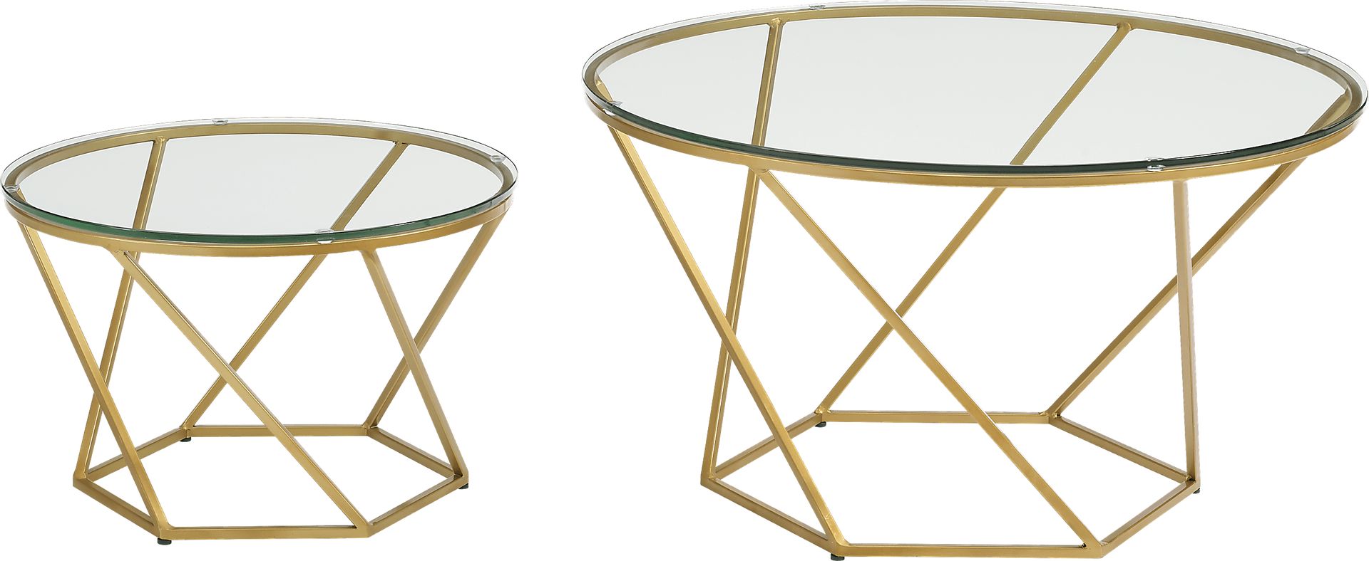 Ballonnes Gold Nesting Tables - Image 1