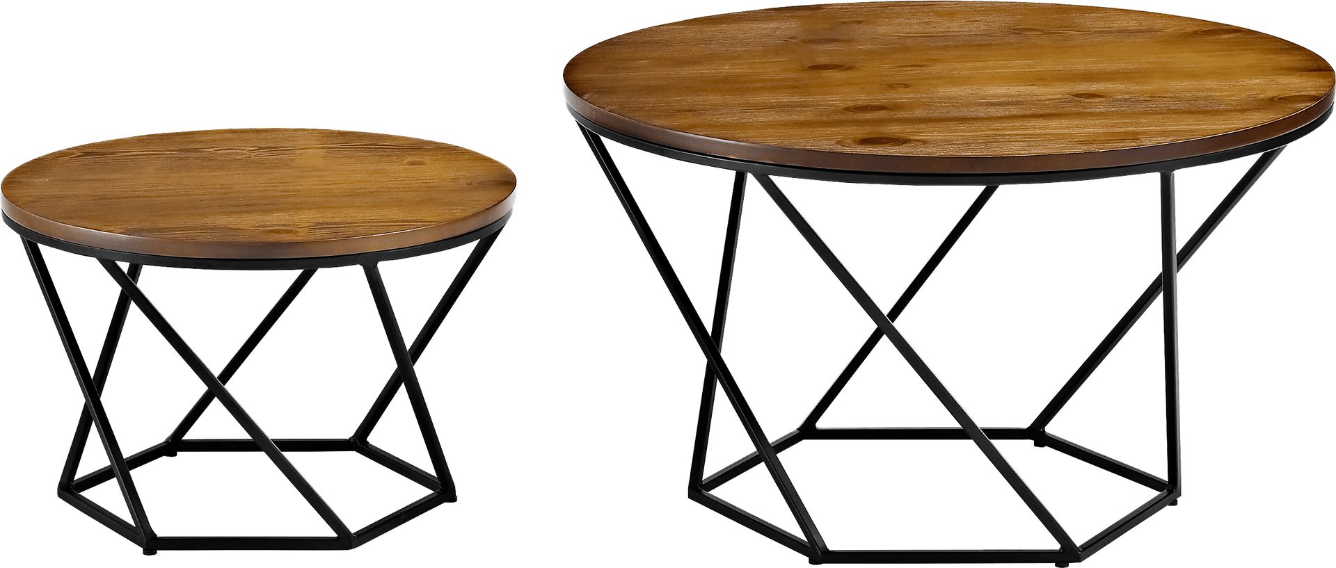 Ballonnes Oak Nesting Tables - Image 1