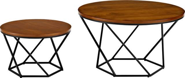 Ballonnes Walnut Nesting Tables - Thumbnail - Image 1