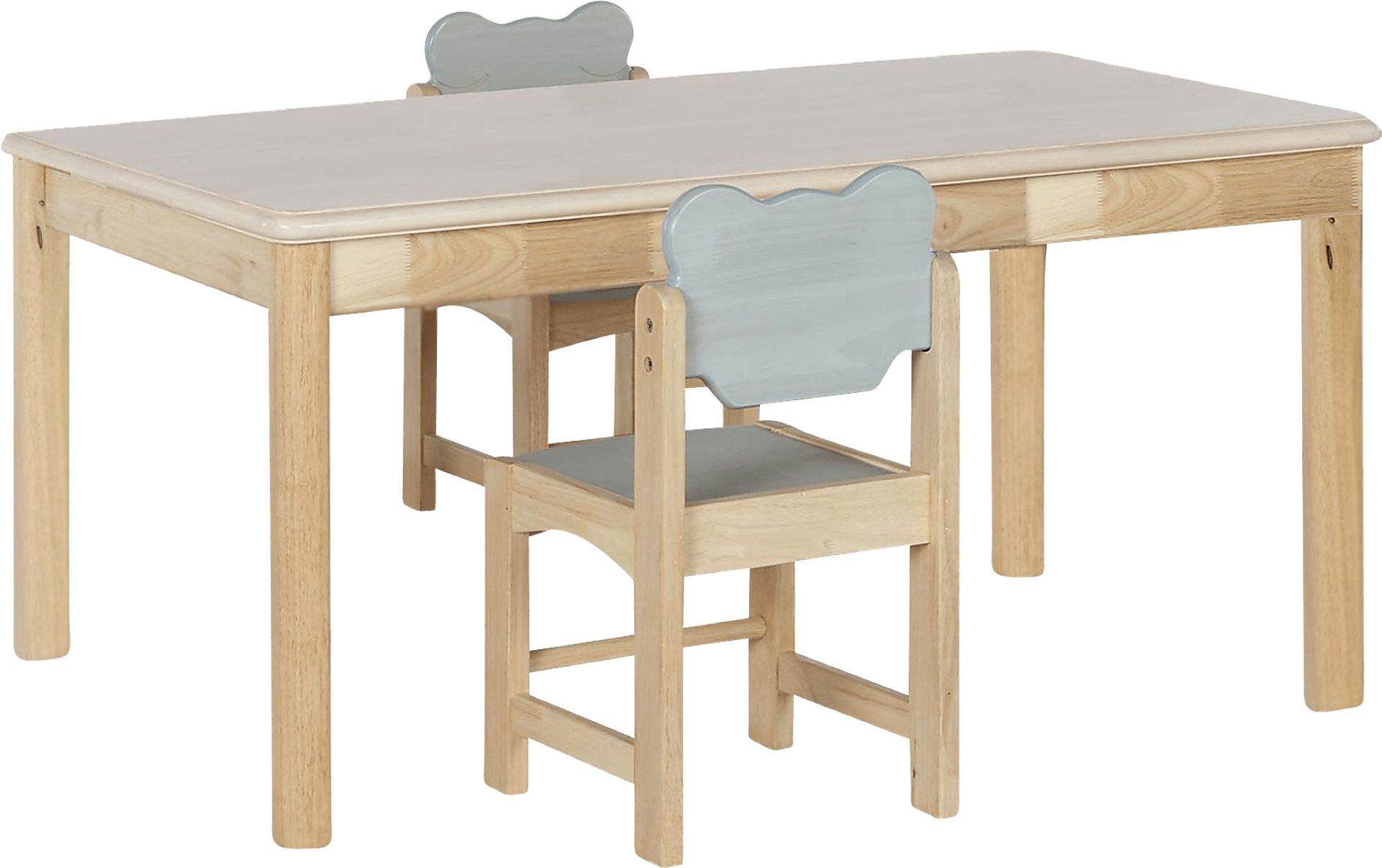 Ballou Natural 3 Pc Toddler Table Set - Image 1