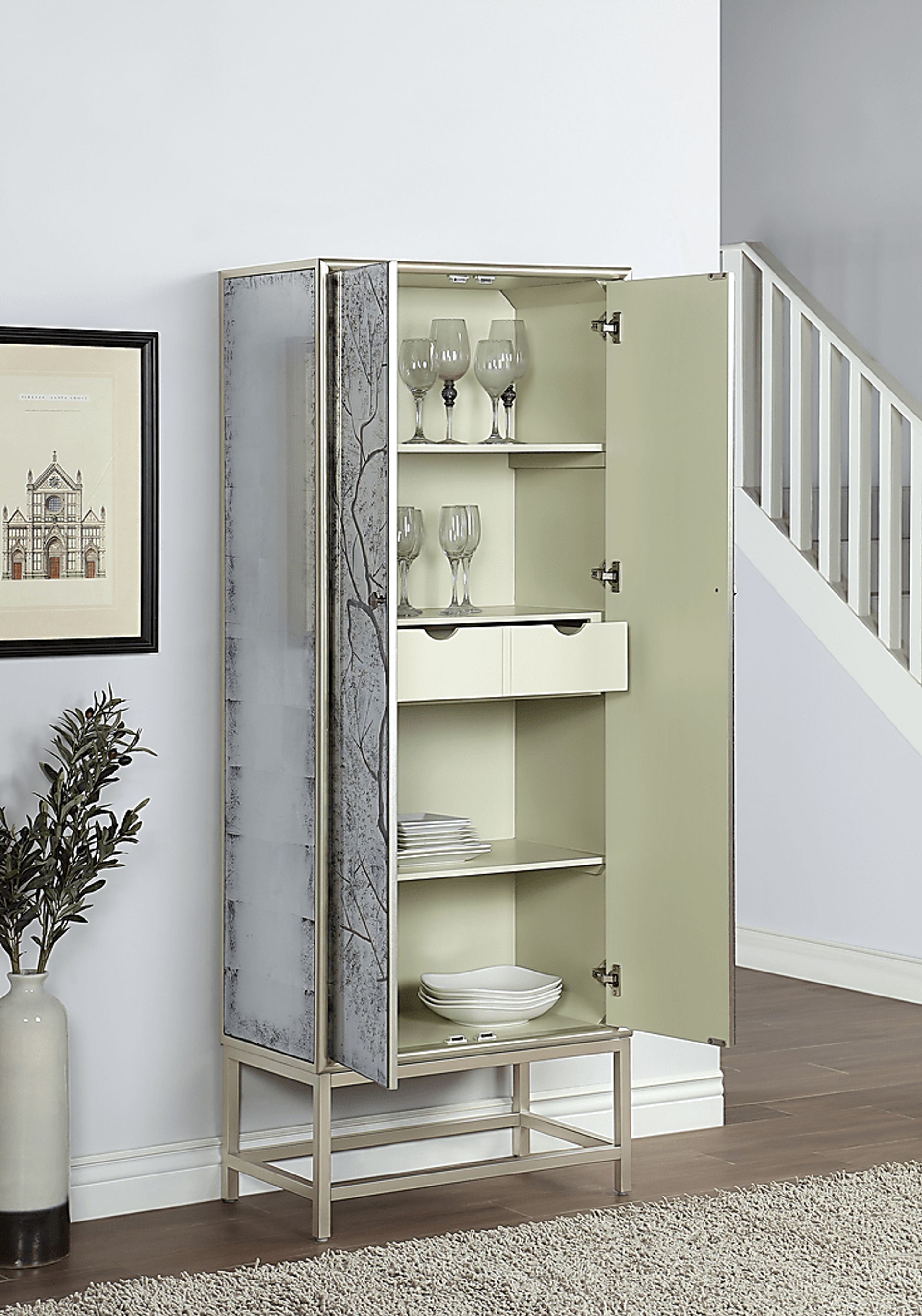 Balltrusol Silver Wine Cabinet - Image 6