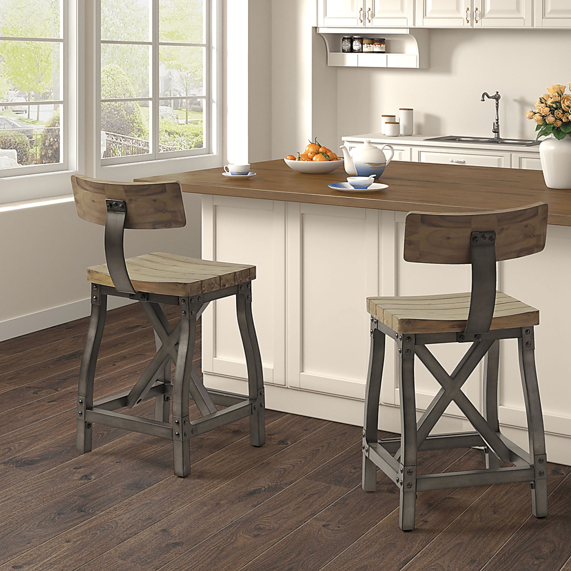 Ballybunion Oak Counter Height Stool - Image 7