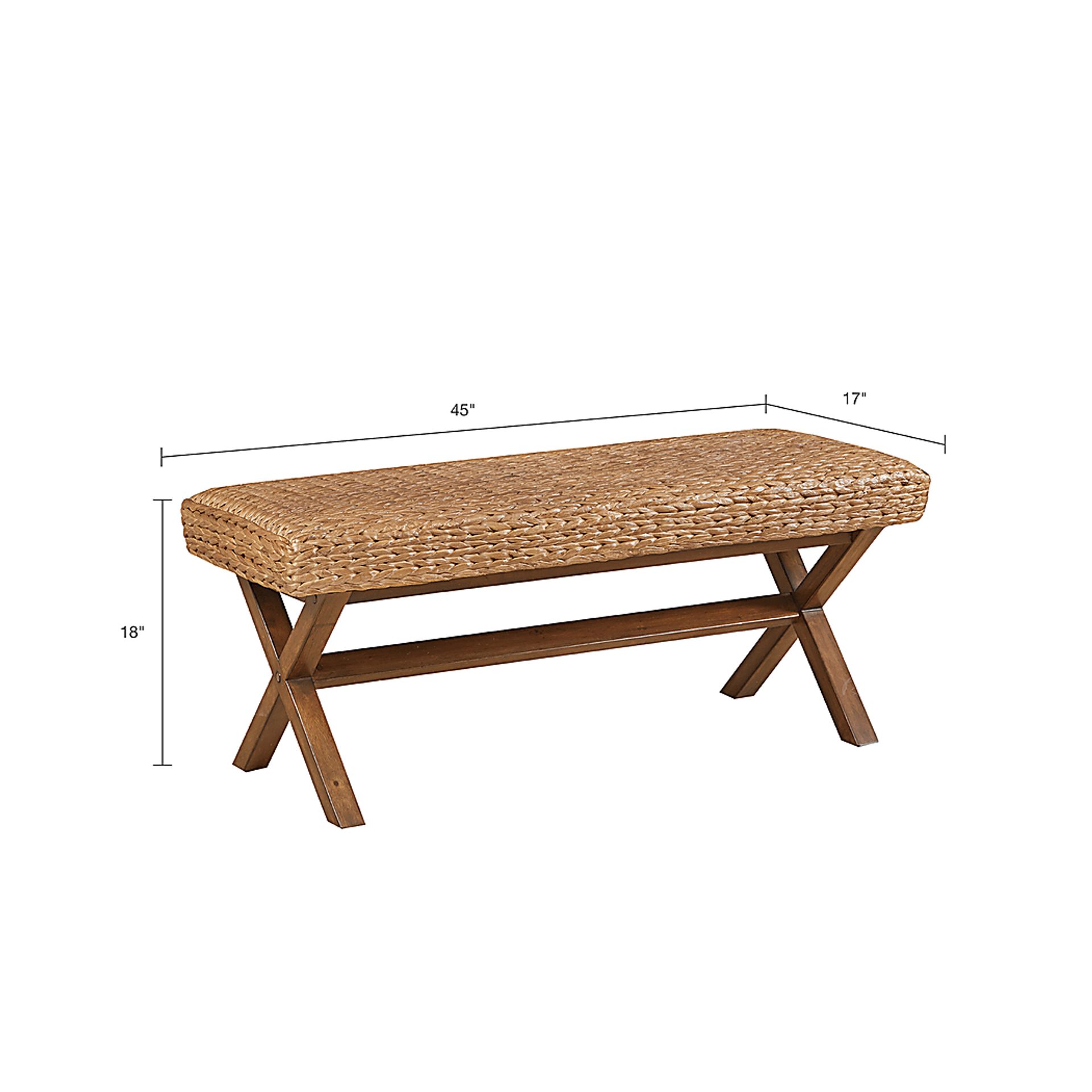 Ballyclarc Brown Accent Bench - Image 7