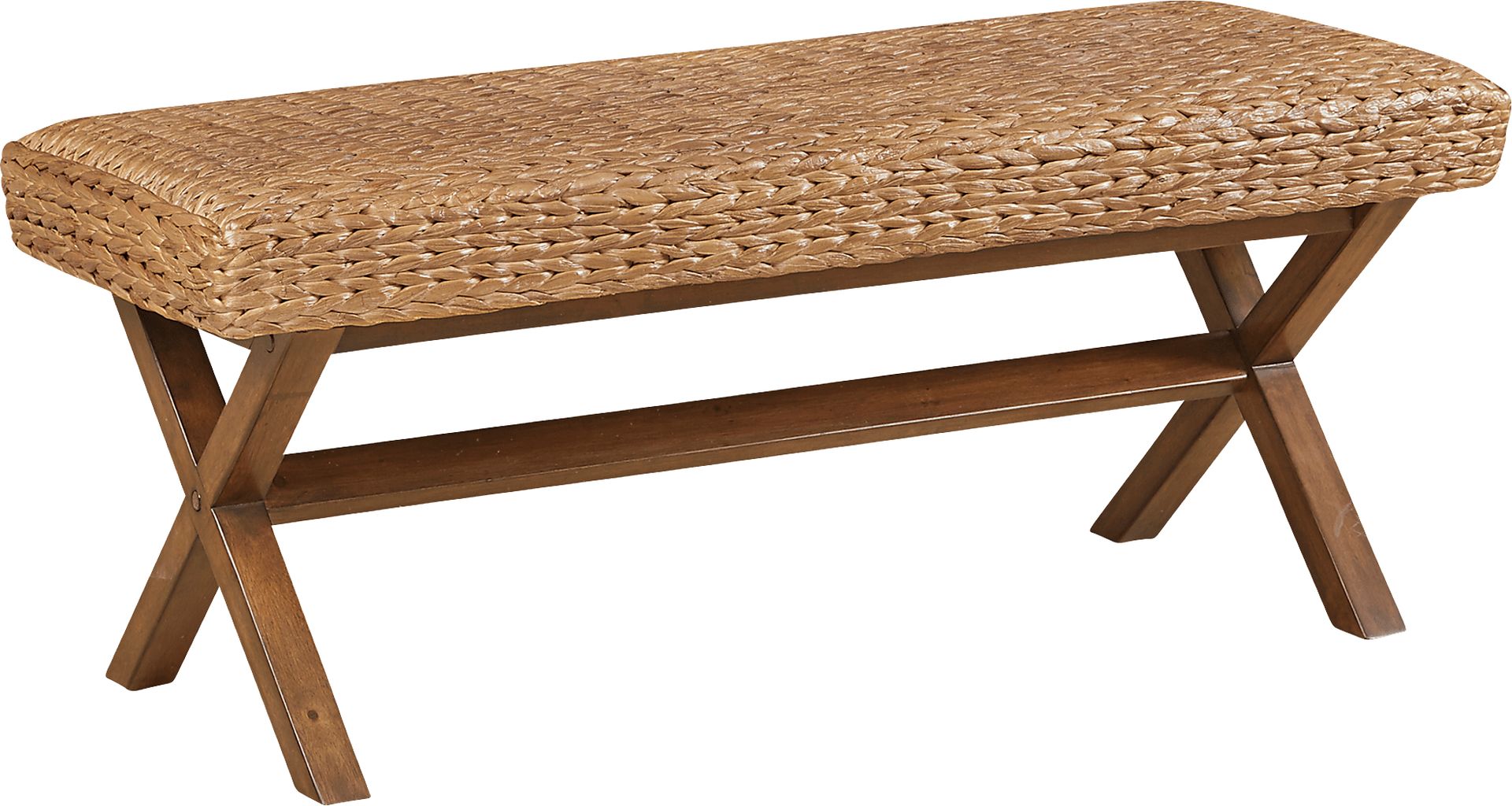 Ballyclarc Brown Accent Bench - Image 1