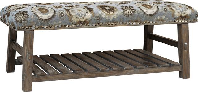 Ballymena Blue Accent Bench - Thumbnail - Image 1