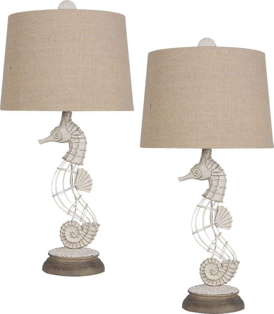 Balmaha White Table Lamps, Set of 2