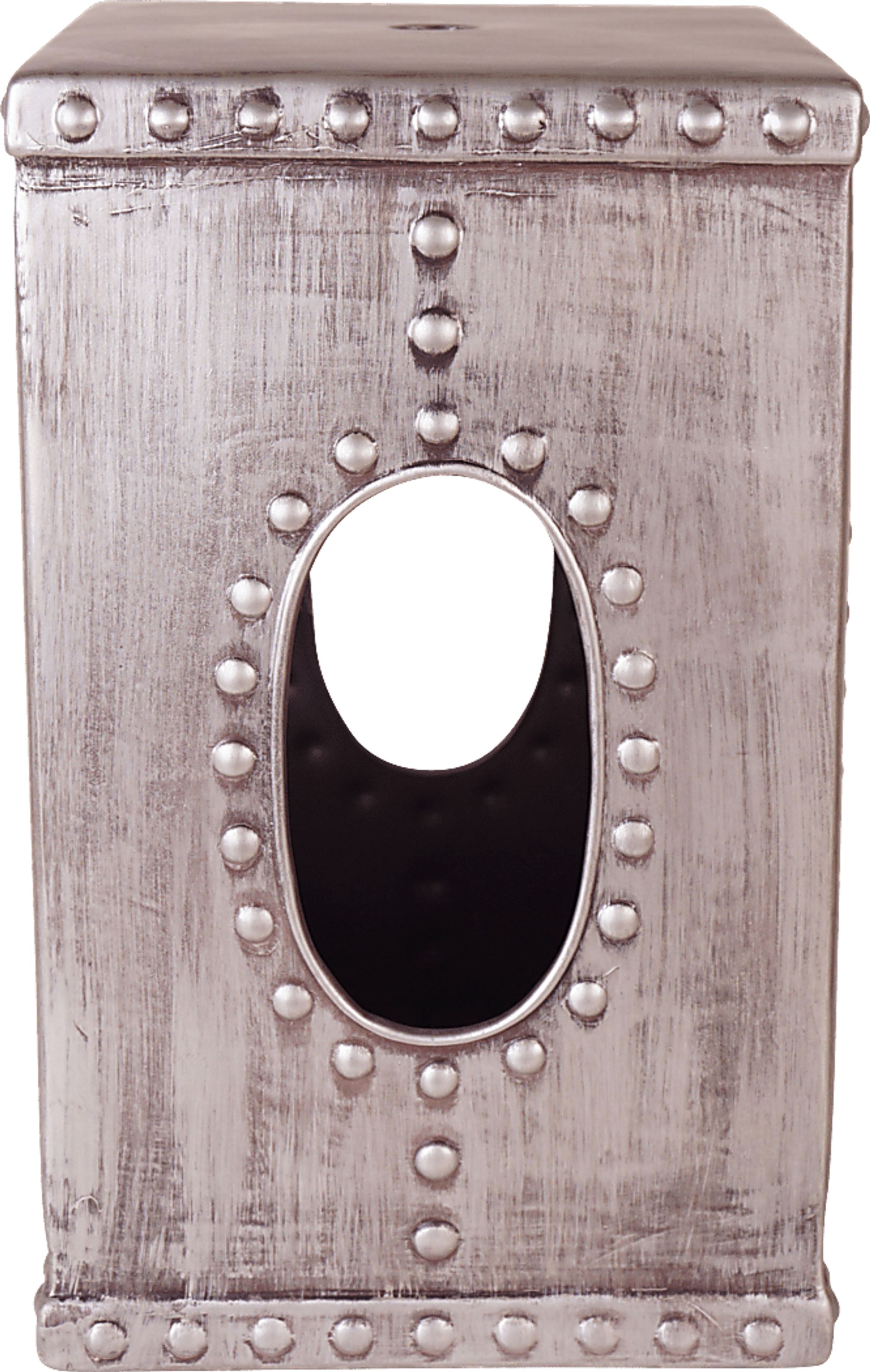 Balmoral Gray Garden Stool - Image 1