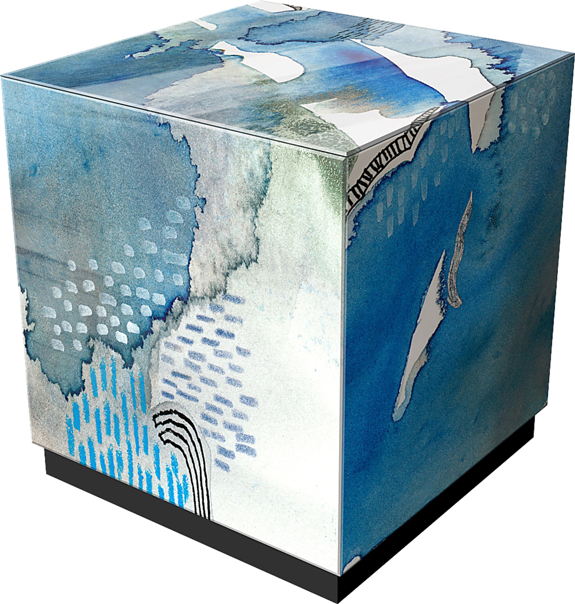 Balok Blue Accent Table - Image 5