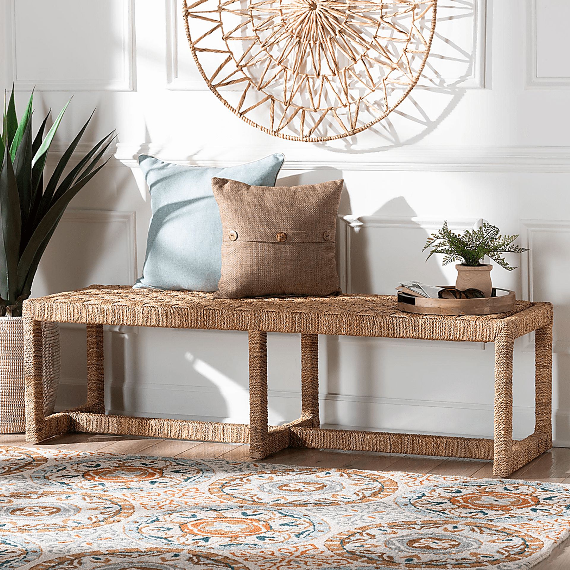 Balsamy Brown Accent Bench - Image 2