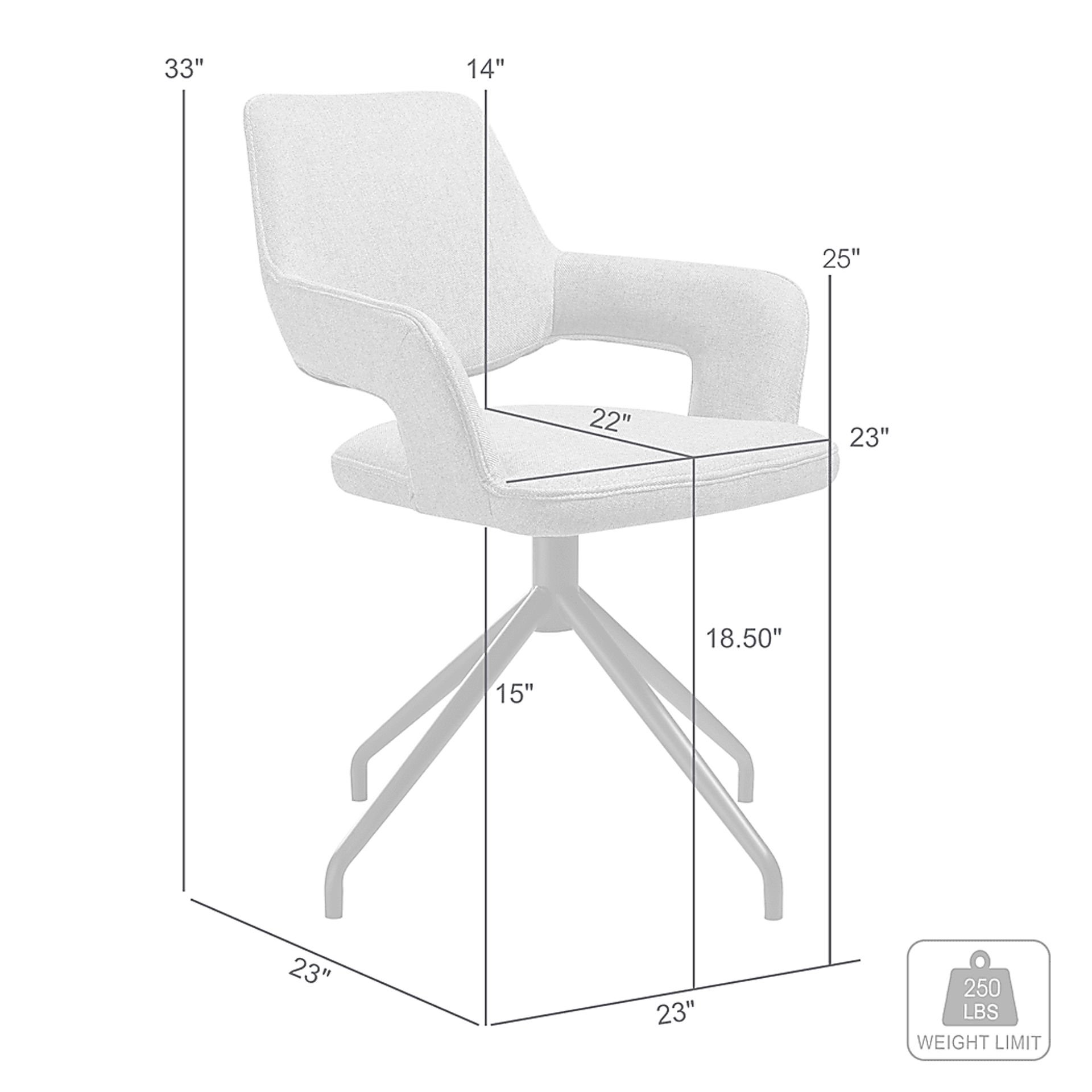 Baltara Gray Arm Chair, Set of 2 - Image 13