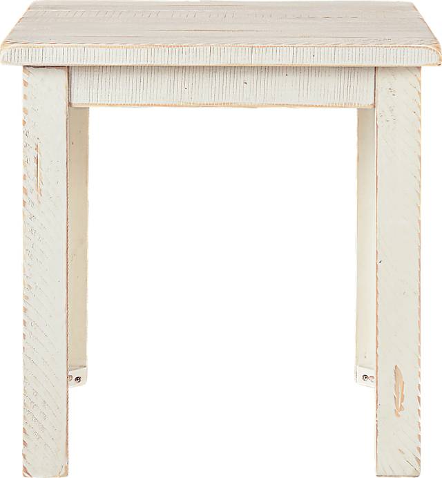 Baltazar White End Table - Thumbnail - Image 1