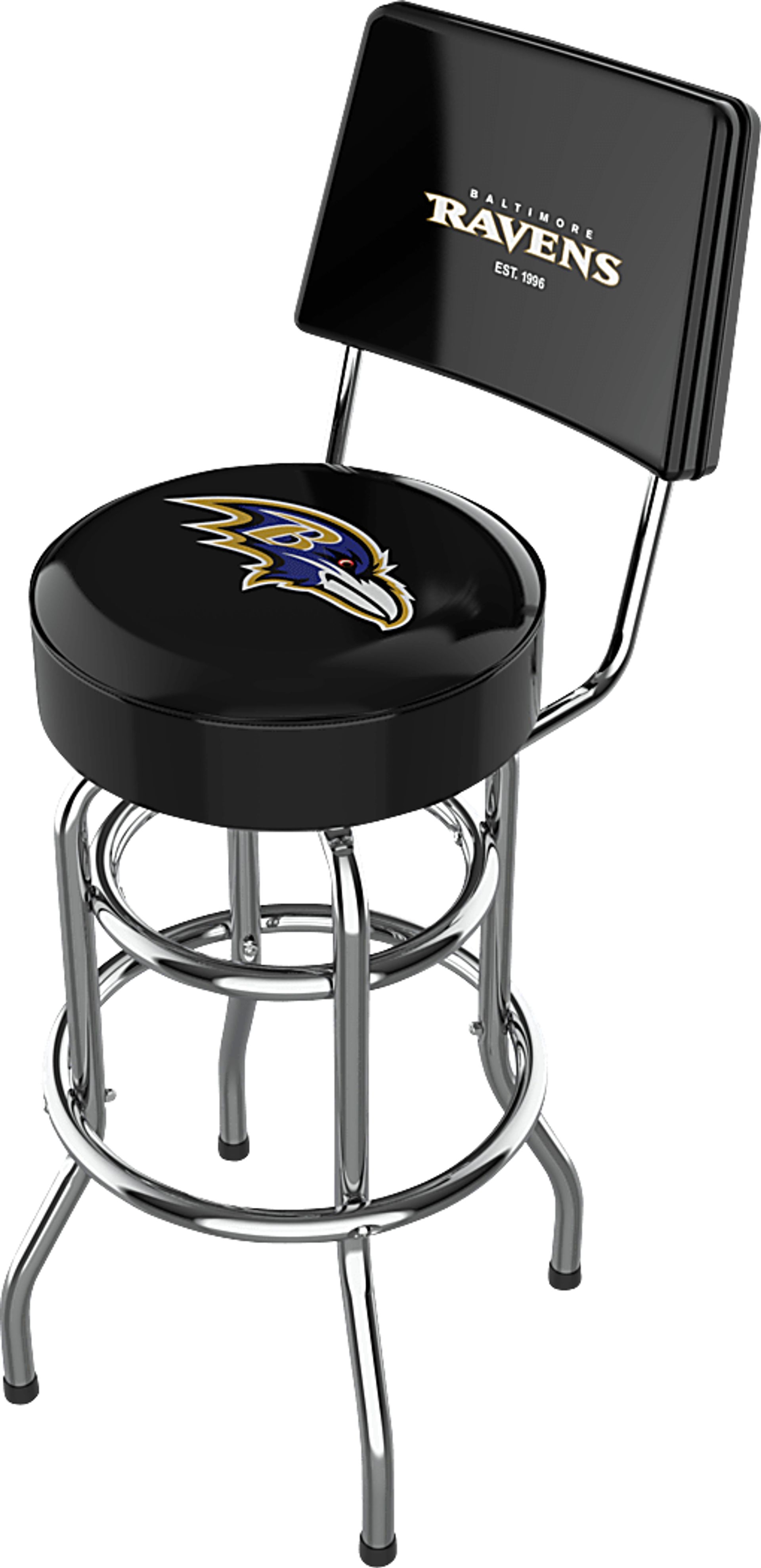 Baltimore Ravens Black Barstool - Image 1