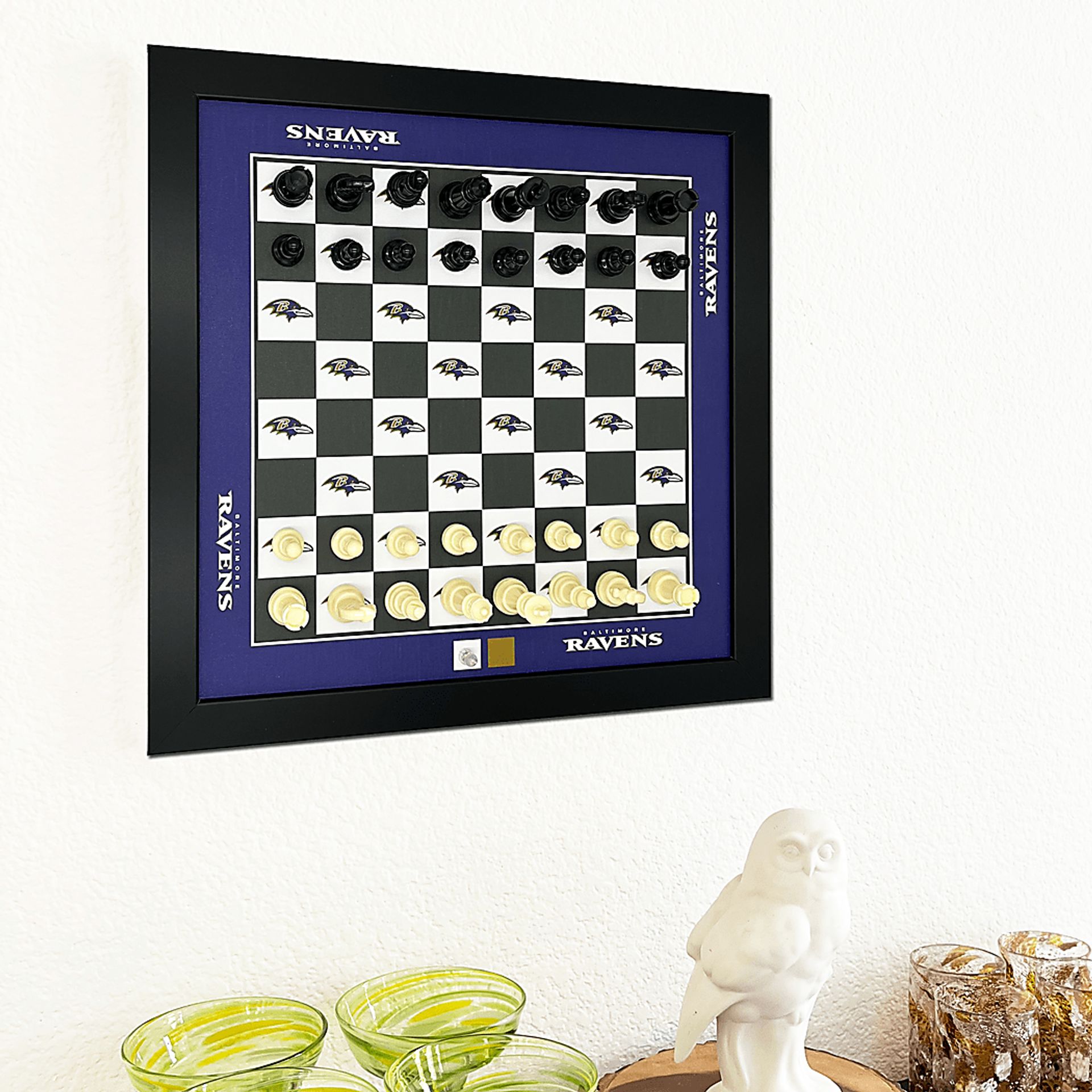 Baltimore Ravens Wall Chess Set - Image 2