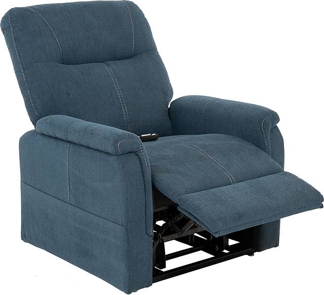 Baltruso Blue Lift Chair Power Recliner - Thumbnail - Image 3
