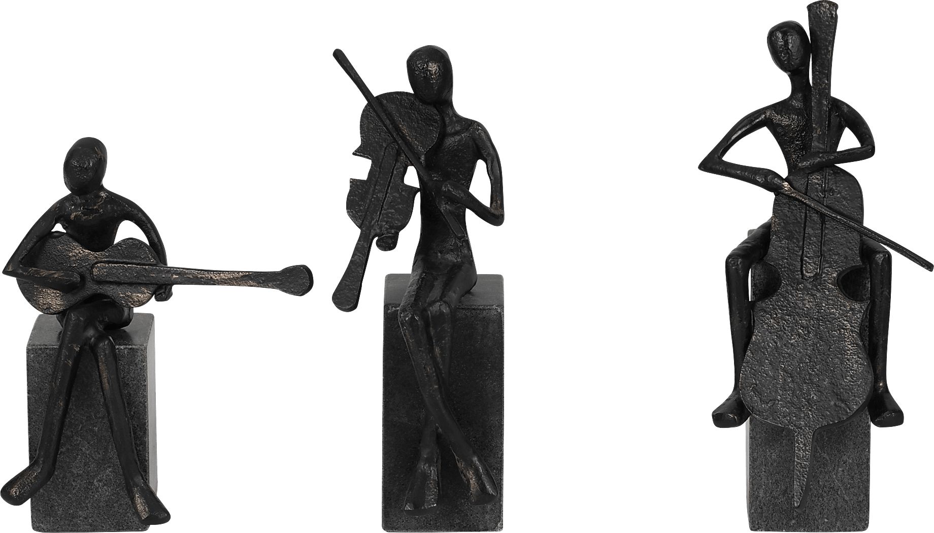 Baltusrol Black Sculpture, Set of 3