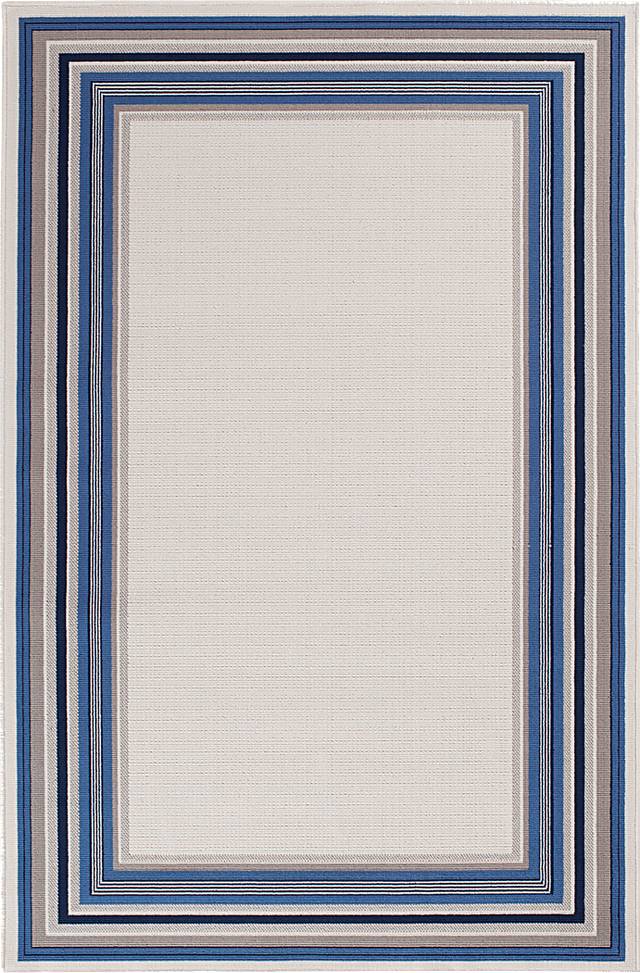 Balvan Ivory 6'7 x 9'6 Indoor/Outdoor Rug - Thumbnail - Image 1