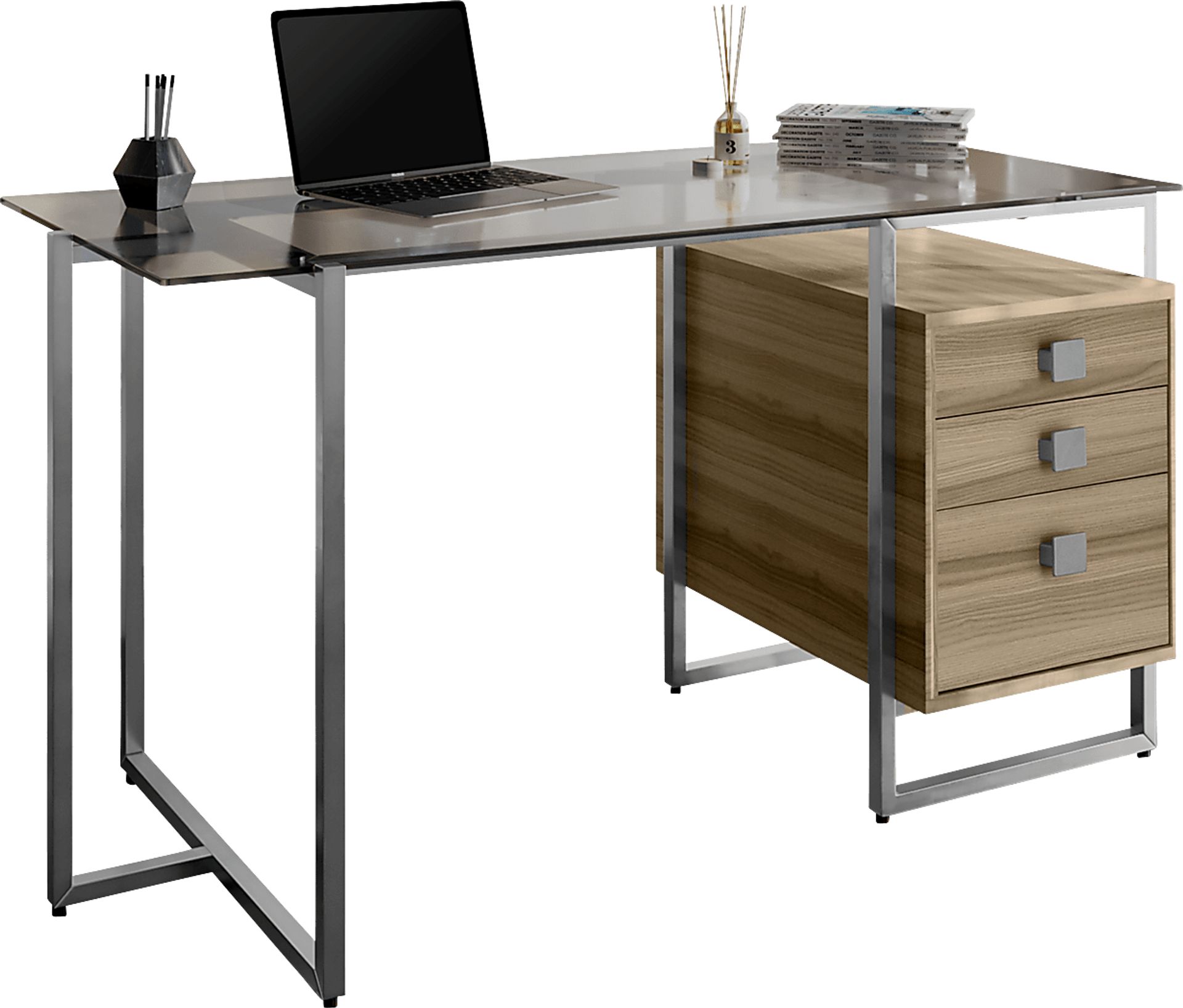 Balyu Brown Computer Desk - Image 1