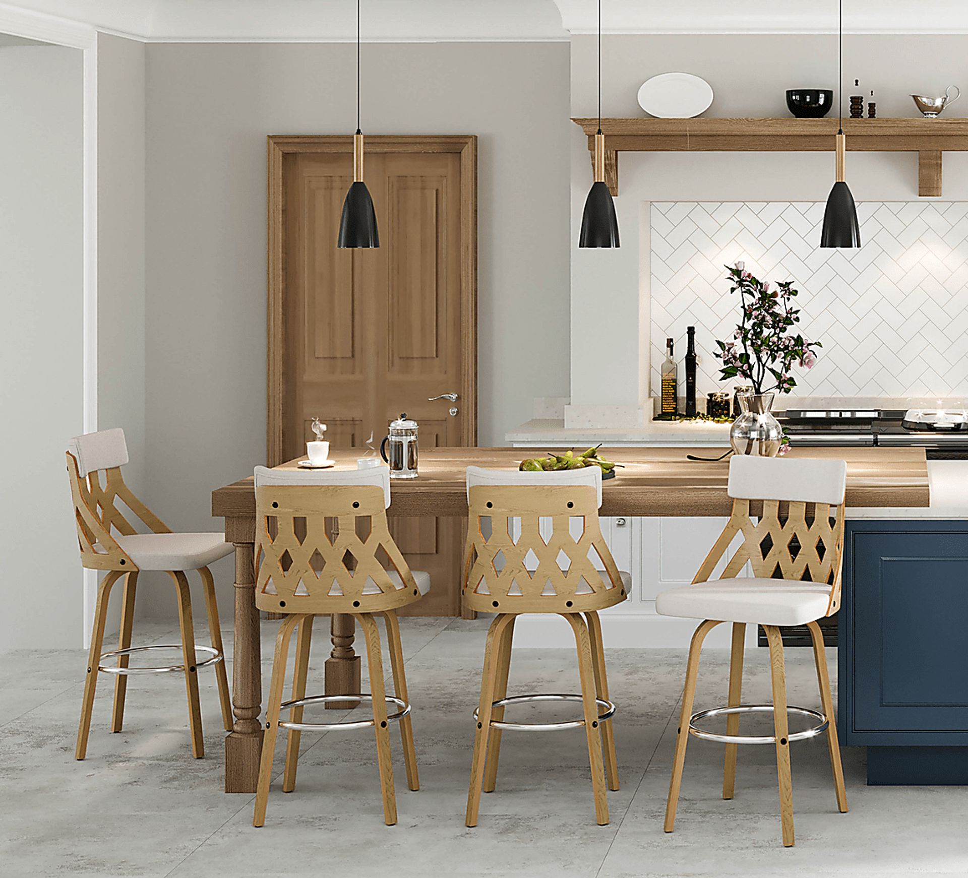 Bamberg Cream Counter Stool - Image 7