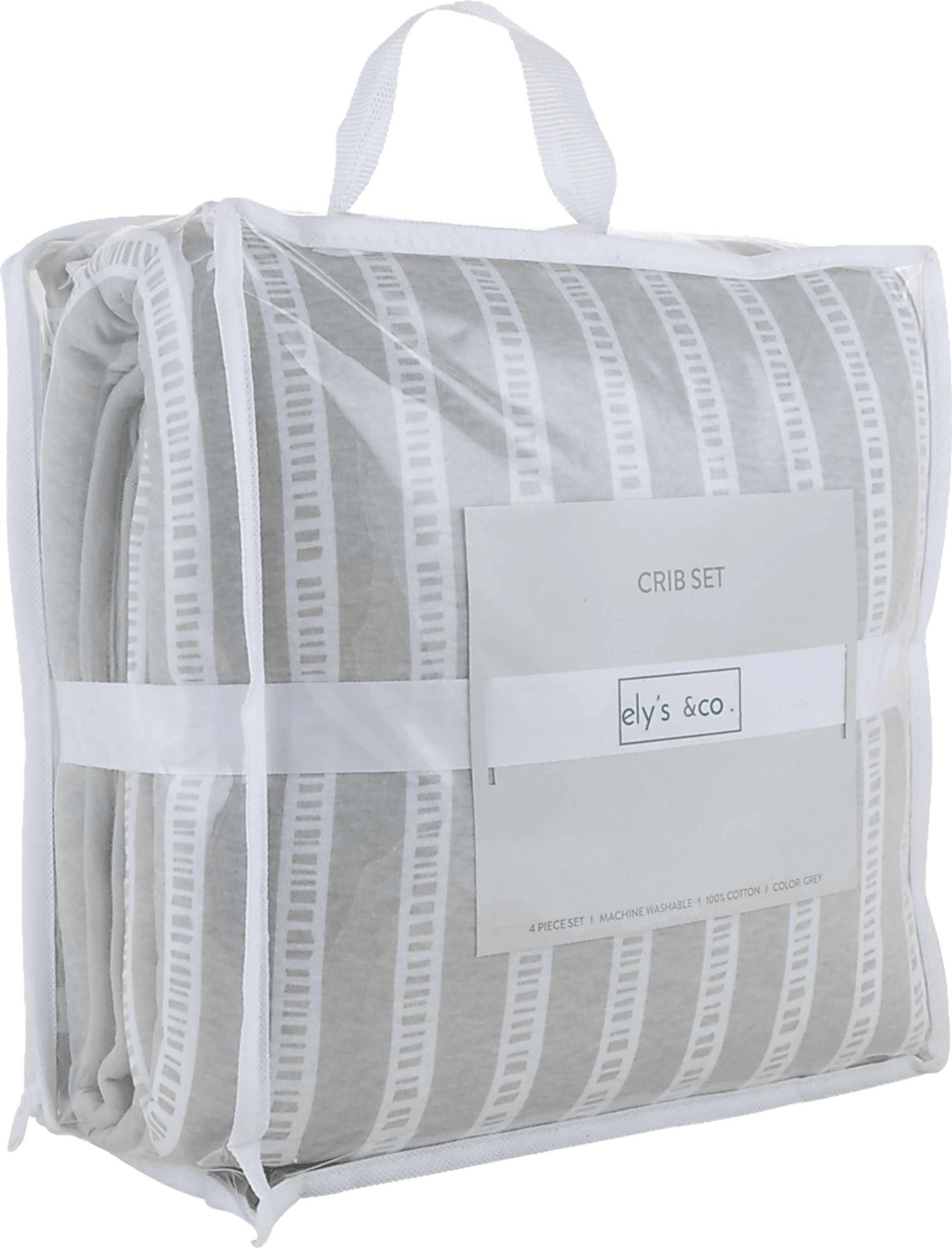 Bamboo Burrow Gray 3 Pc Baby Bedding Set - Image 2