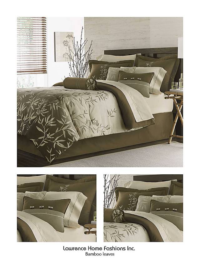 Bamboo Leaves Queen 6 Pc Comforter Set - Thumbnail - Image 1