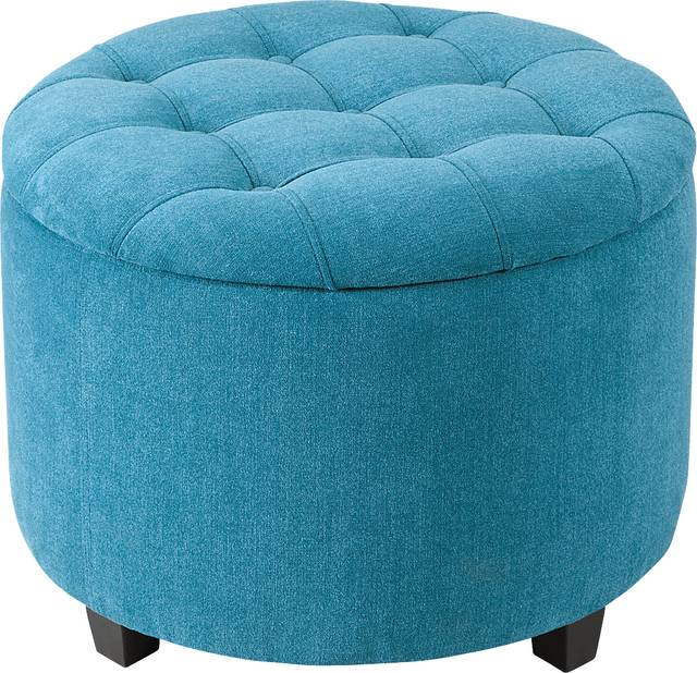 Bamerest Blue Ottoman - Thumbnail - Image 1