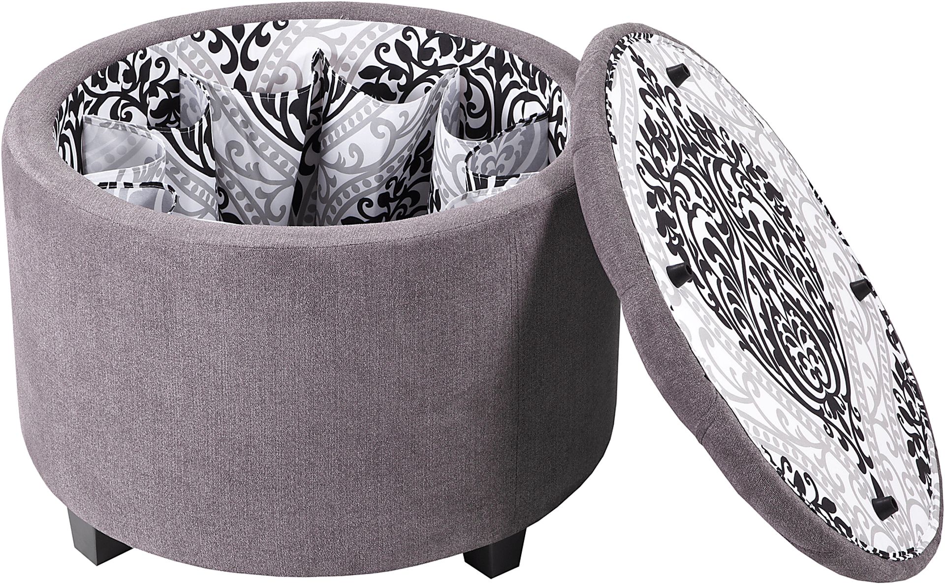 Bamerest Gray Ottoman - Image 3
