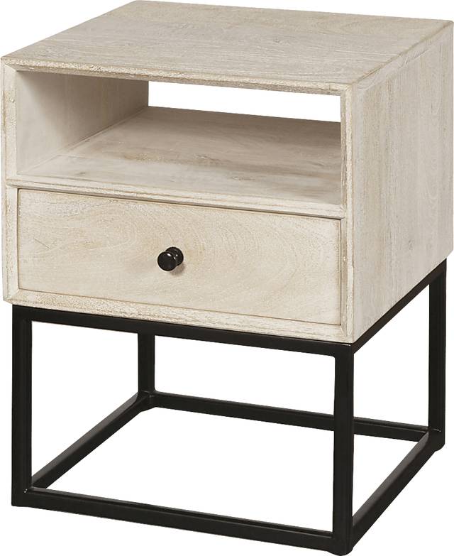 Bamwood White Side Table - Thumbnail - Image 3