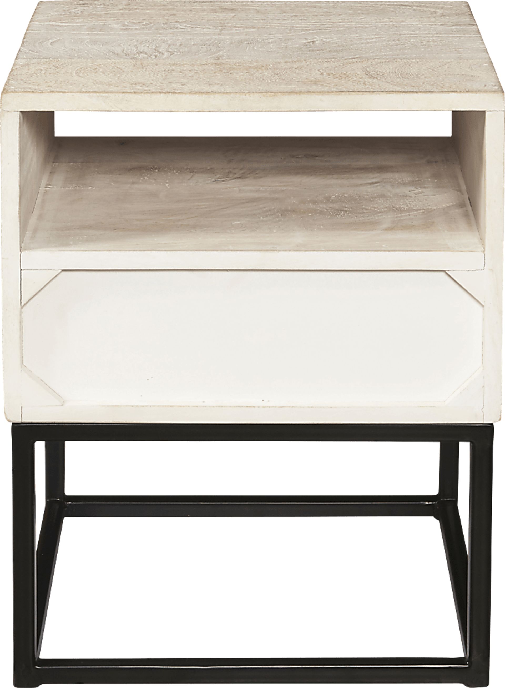 Bamwood White Side Table - Image 4