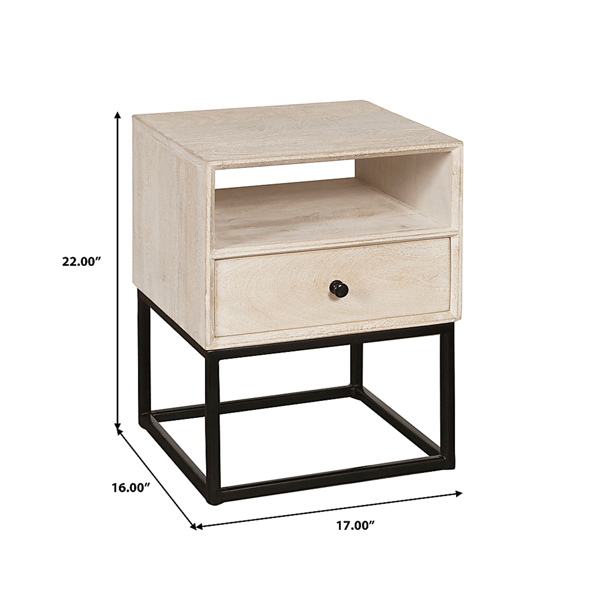 Bamwood White Side Table - Image 7