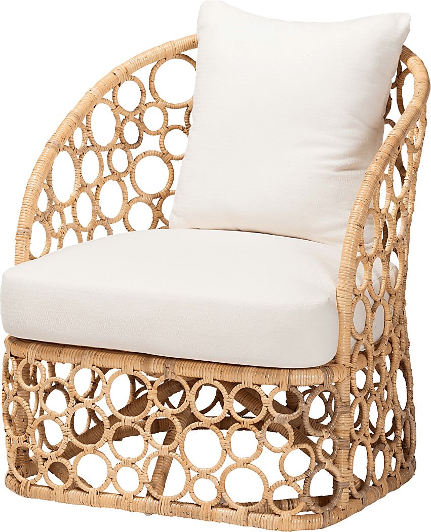 Banat Light Brown Accent Chair