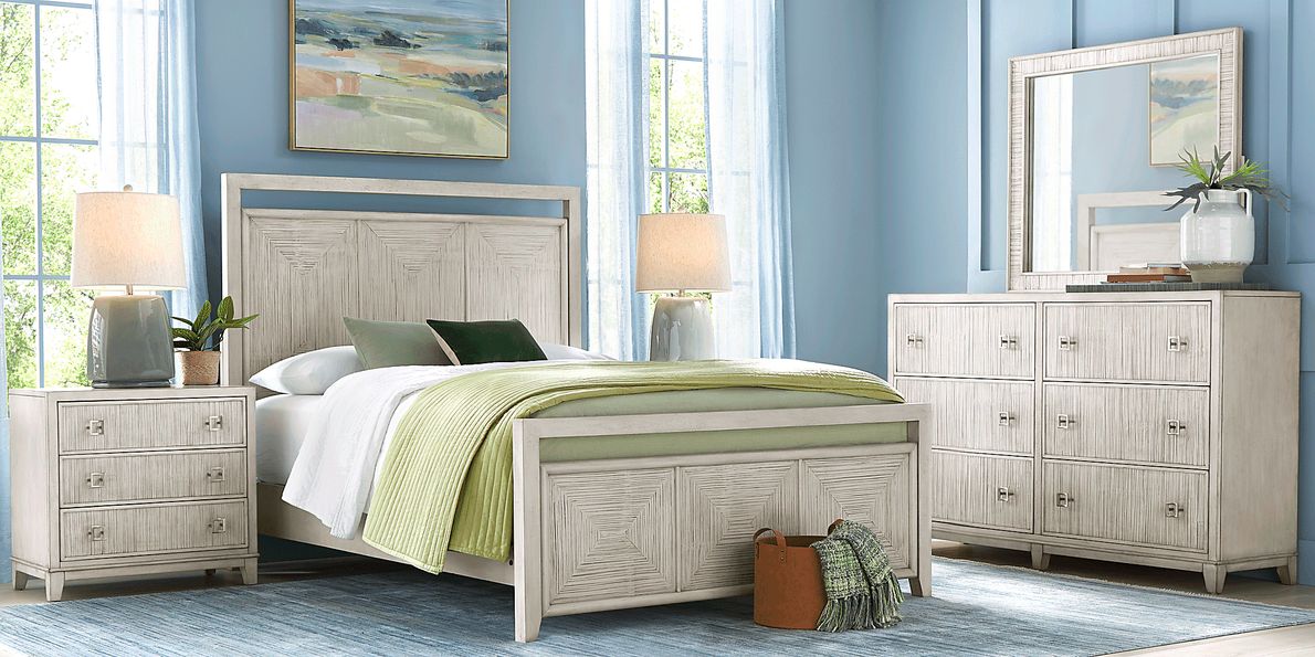 Banbury Landing Oyster 3 Pc Queen Panel Bed