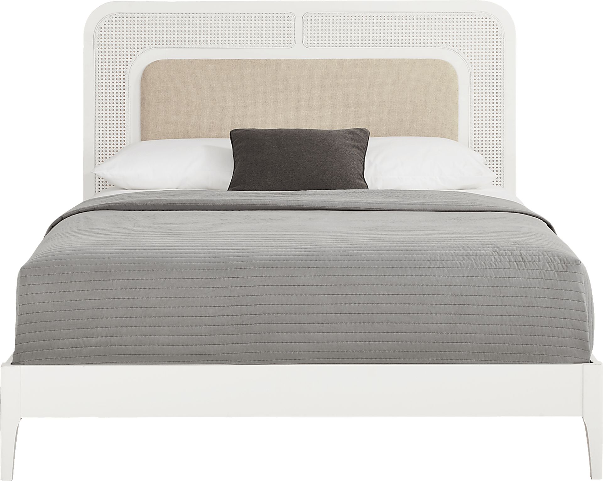 Bandar White 3 Pc Queen Bed - Image 1