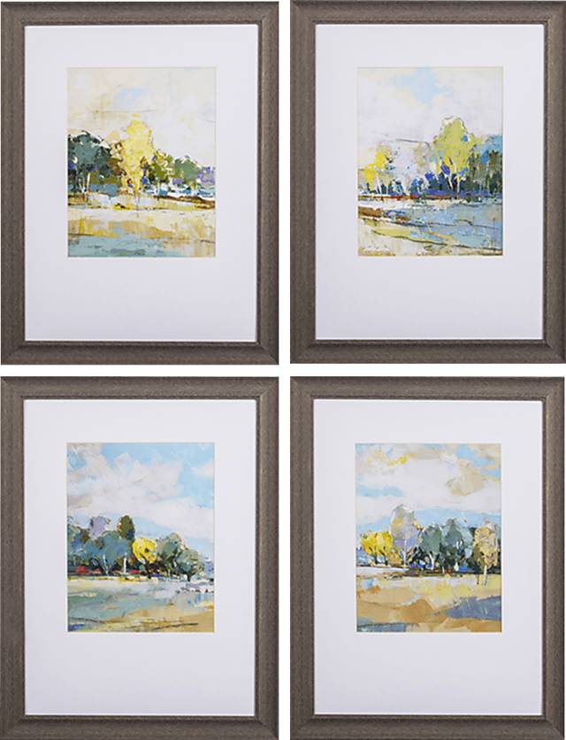 Bandoleer Blue Wall Art Set of 4 - Thumbnail - Image 1