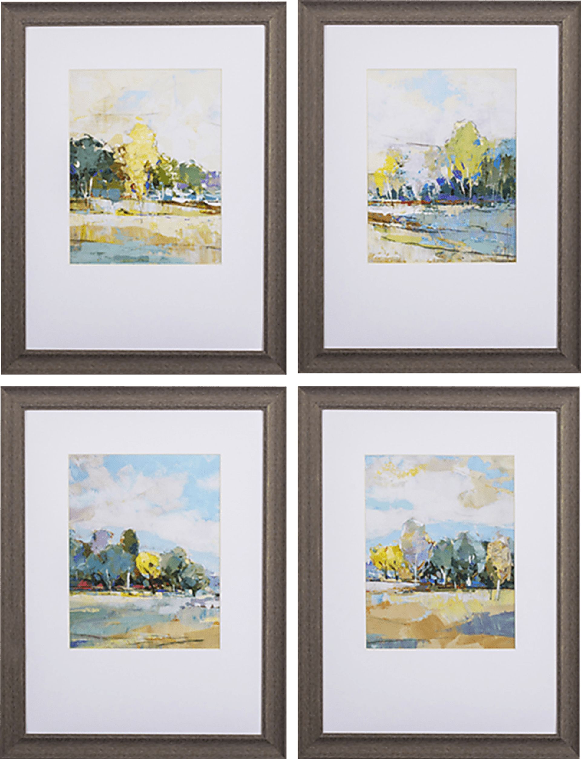 Bandoleer Blue Wall Art Set of 4 - Image 1