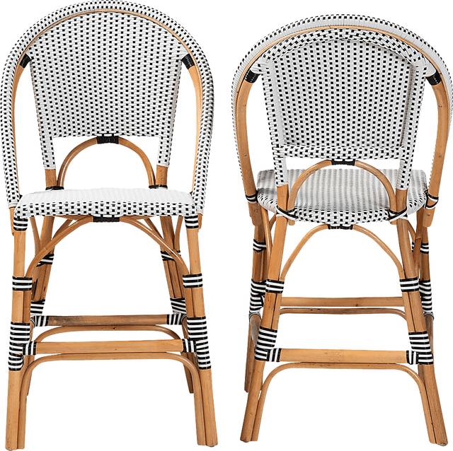 Bandyn Black and White Counter Height Stool, Set of 2 - Thumbnail - Image 3