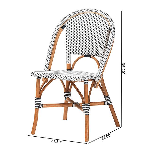 Bandyn Navy and White Dining Chair - Thumbnail - Image 3