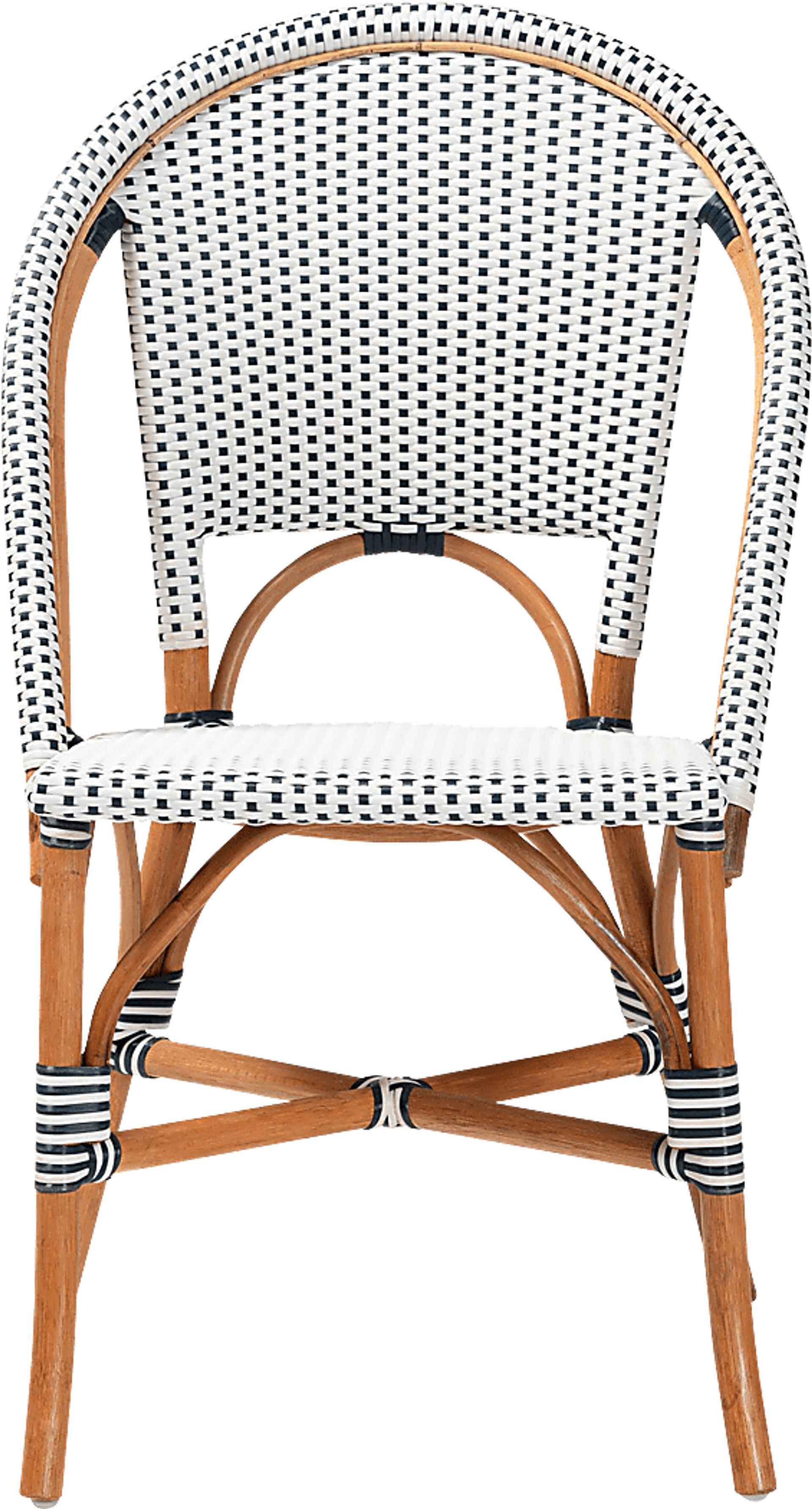 Bandyn Navy and White Dining Chair - Image 4