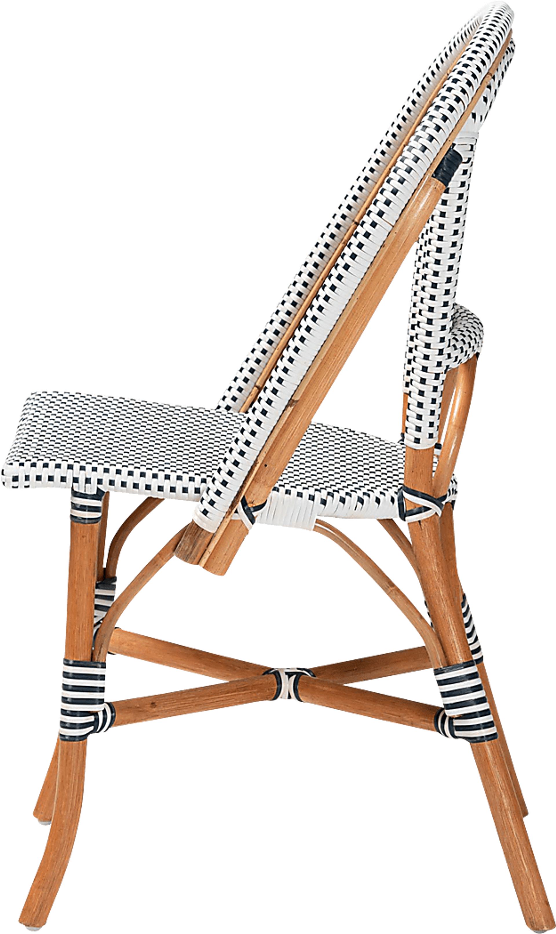 Bandyn Navy and White Dining Chair - Image 5