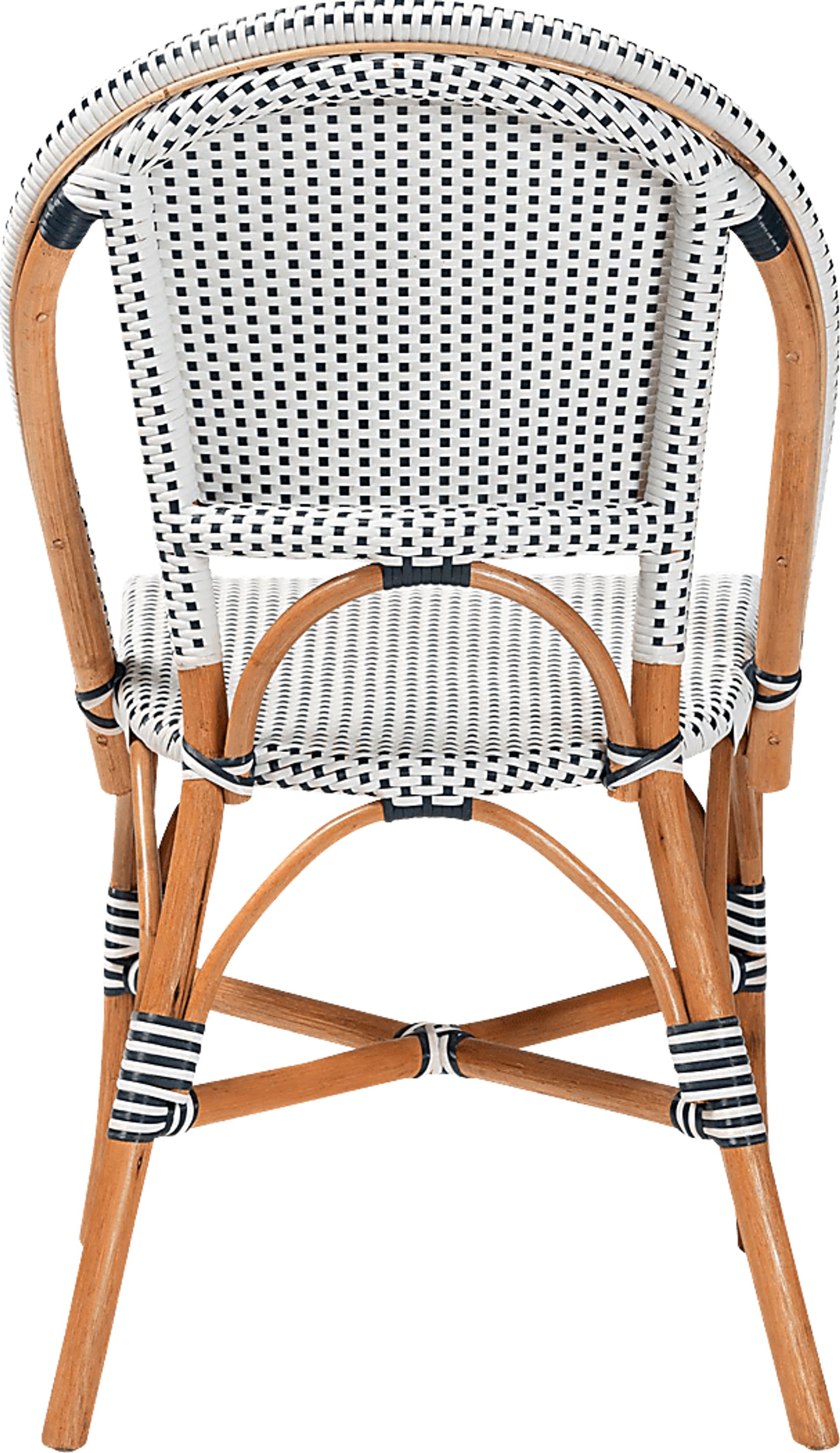 Bandyn Navy and White Dining Chair - Image 6